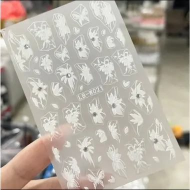 Sticker Lụa 5D Cao Cấp Đính Đá - Phụ Kiện Trang Trí Giá Rẻ Chỉ 8900đ 8