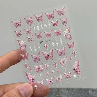 Sticker Lụa 5D Cao Cấp Đính Đá - Phụ Kiện Trang Trí Giá Rẻ Chỉ 8900đ 11