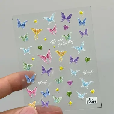 Sticker Lụa 5D Cao Cấp Đính Đá - Phụ Kiện Trang Trí Giá Rẻ Chỉ 8900đ 14