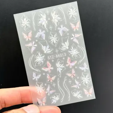 Sticker Lụa 5D Cao Cấp Đính Đá - Phụ Kiện Trang Trí Giá Rẻ Chỉ 8900đ 19