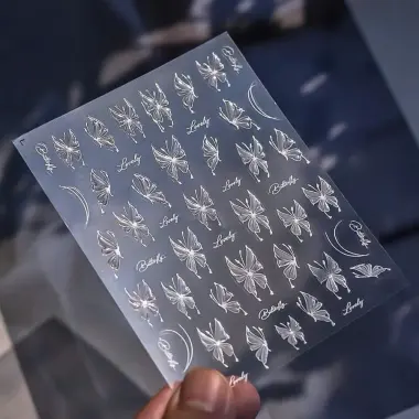 Sticker Lụa 5D Cao Cấp Đính Đá - Phụ Kiện Trang Trí Giá Rẻ Chỉ 8900đ 36