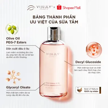 Sữa Tắm Dưỡng Da Vi Jully 350ml Giá CỰC SỐC - Bitter Orange & Lily - Giảm Từ 198k Còn 160k 4