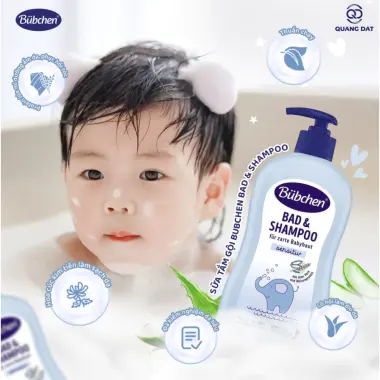 Sữa tắm gội 2in1 Bubchen Baby Bad 400ml tự nhiên cho bé từ 0 ngày tuổi không cay mắt giá chỉ 230k 7 Sữa tắm gội 2in1 Bubchen Baby Bad 400ml tự nhiên cho bé từ 0 ngày tuổi không cay mắt giá chỉ 230k 7
