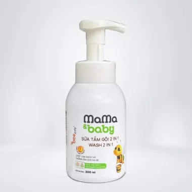 Sữa Tắm Gội 2in1 Mama & Baby Dạng Bọt 300ml Tặng 1 Hàng Chính Hãng Giá Rẻ