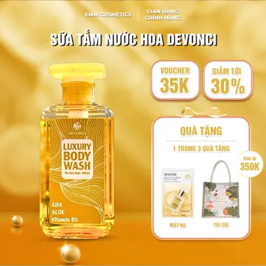 Sữa tắm nước hoa Devonci 300ml cho bé từ 2 tuổi, loại bỏ tế bào chết, dưỡng ẩm, thơm lâu 2