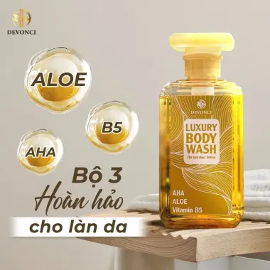 Sữa tắm nước hoa Devonci 300ml cho bé từ 2 tuổi, loại bỏ tế bào chết, dưỡng ẩm, thơm lâu 7