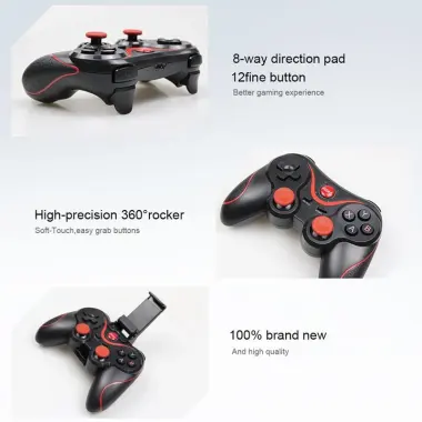 T3 Bluetooth Cần Điều Khiển Không Dây Tay Cầm Chơi Game Bộ Điều Khiển Trò Chơi Cho Máy Tính Bảng Android Điện Thoại Di Động Thông Minh 9 T3 Bluetooth Cần Điều Khiển Không Dây Tay Cầm Chơi Game Bộ Điều Khiển Trò Chơi Cho Máy Tính Bảng Android Điện Thoại Di Động Thông Minh 9