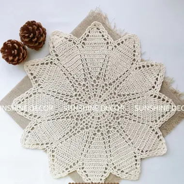 Tấm Lót Bình Hoa Ren Cotton - Trang Trí Bàn Ăn Đẹp, Phụ Kiện Chụp Ảnh Giá Tốt 17000 Đồng 9 Tấm Lót Bình Hoa Ren Cotton - Trang Trí Bàn Ăn Đẹp, Phụ Kiện Chụp Ảnh Giá Tốt 17000 Đồng 9