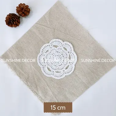 Tấm Lót Bình Hoa Ren Cotton - Trang Trí Bàn Ăn Đẹp, Phụ Kiện Chụp Ảnh Giá Tốt 17000 Đồng 19 Tấm Lót Bình Hoa Ren Cotton - Trang Trí Bàn Ăn Đẹp, Phụ Kiện Chụp Ảnh Giá Tốt 17000 Đồng 19