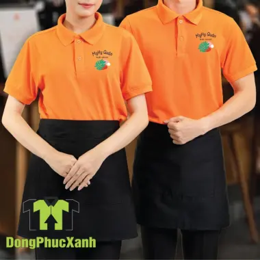 Tạp Dề Quán Cà Phê Nam Nữ Giá Rẻ - Dây Đeo Vai Màu Nâu Chữ H Yếm Tạp Dề Giảm 41040đ 14