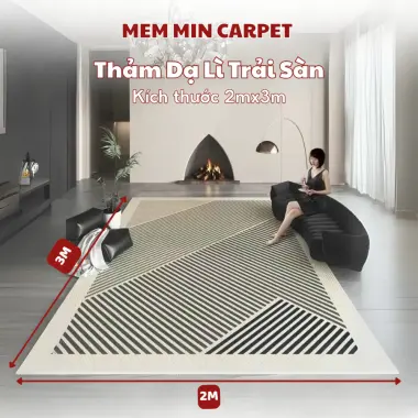 Thảm Dạ Lì Decor Phòng Khách 1m6x2m3, 2mx3m - Giảm 58.8K, Chỉ 280K 4 Thảm Dạ Lì Decor Phòng Khách 1m6x2m3, 2mx3m - Giảm 58.8K, Chỉ 280K 4