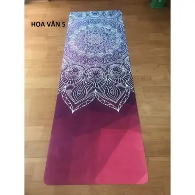Thảm tập yoga cao su du lịch hoa văn 1.6mm tặng túi đựng - Giá chỉ 349k 4 Thảm tập yoga cao su du lịch hoa văn 1.6mm tặng túi đựng - Giá chỉ 349k 4