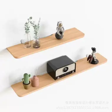 Thanh Gỗ Gắn Tường Bo Cạnh Góc, Kệ Gỗ Gắn Tường Bo Cong Trang Trí Hàng Loại 1- Tặng Kèm Vít Nở Lắp (R20cm - 40, 120cm) 5