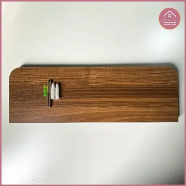 Thanh Gỗ Gắn Tường Bo Cạnh Góc, Kệ Gỗ Gắn Tường Bo Cong Trang Trí Hàng Loại 1- Tặng Kèm Vít Nở Lắp (R20cm - 40, 120cm) 8