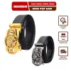 Thắt Lưng nam da cao cấp mặt xoay đính đá, Dây nịt nam khóa tự động chính hãng phong cách hàn quốc MENBEN 2