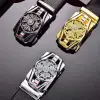 Thắt Lưng nam da cao cấp mặt xoay đính đá, Dây nịt nam khóa tự động chính hãng phong cách hàn quốc MENBEN 4