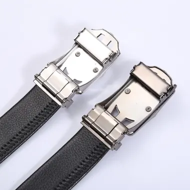 Thắt Lưng nam da cao cấp mặt xoay đính đá, Dây nịt nam khóa tự động chính hãng phong cách hàn quốc MENBEN 5