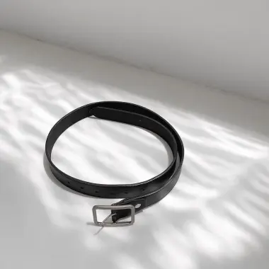 Thắt lưng Unisex Da PU Phong Cách Basic TL001B Màu Đen Giá Shock 50K 8