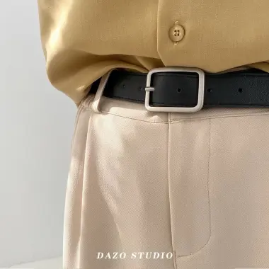 Thắt lưng Unisex Da PU Phong Cách Basic TL001B Màu Đen Giá Shock 50K 10