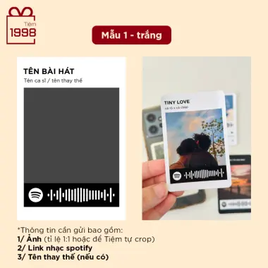 Thẻ Quà Tặng Spotify 6x9cm - Giá Rẻ Chỉ 33000đ | In Cá Nhân Hóa Theo Yêu Cầu 11