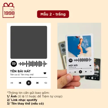 Thẻ Quà Tặng Spotify 6x9cm - Giá Rẻ Chỉ 33000đ | In Cá Nhân Hóa Theo Yêu Cầu 13