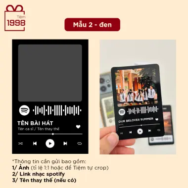 Thẻ Quà Tặng Spotify 6x9cm - Giá Rẻ Chỉ 33000đ | In Cá Nhân Hóa Theo Yêu Cầu 14