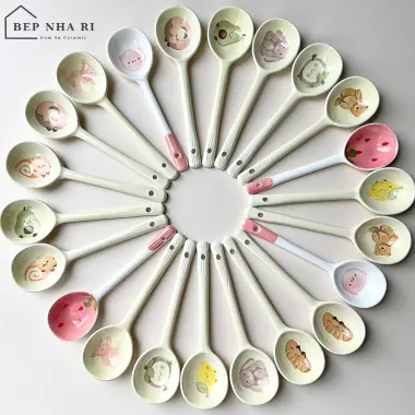 Thìa Muỗng Gốm Sứ CERAMIC BepNhaRi Giá Rẻ - Giảm 2200đ Chỉ 10000đ, Nhiều Họa Tiết Lựa Chọn 2 Thìa Muỗng Gốm Sứ CERAMIC BepNhaRi Giá Rẻ - Giảm 2200đ Chỉ 10000đ, Nhiều Họa Tiết Lựa Chọn 2