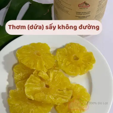 Thơm Sấy Dẻo Không Đường Đà Lạt - Dứa Sấy Healthy Tự Nhiên 100% Nguyên Liệu Sạch Tươi 2