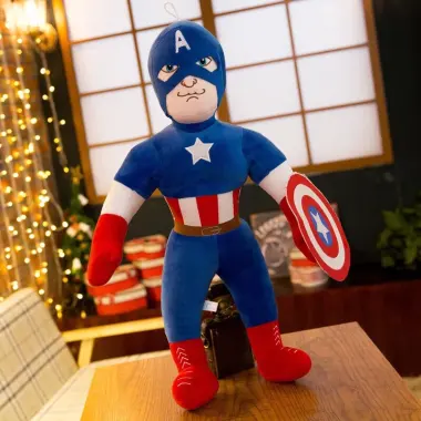 Thú Bông Đội Trưởng Mỹ 65cm Lông Nhung Mịn Giảm Giá 79k - Mua Sỉ CAPTAIN AMERICA 2