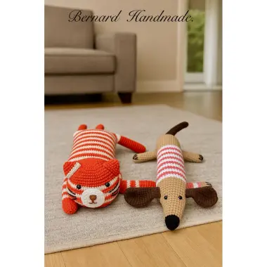 Thú bông thủ công cặp mèo mẹ con len cotton cực cute giá rẻ 164k 10