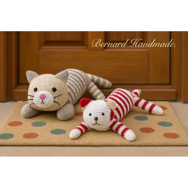 Thú bông thủ công cặp mèo mẹ con len cotton cực cute giá rẻ 164k 16