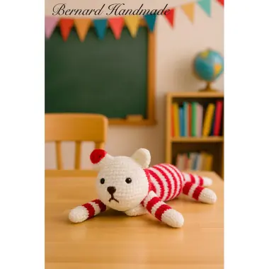 Thú bông thủ công cặp mèo mẹ con len cotton cực cute giá rẻ 164k 17