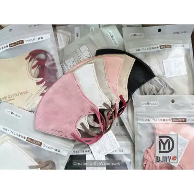 [Thùng 100 Cái] Khẩu trang 6D PRO MASK, khẩu trang 5D UNICARE phiên bản cao cấp chính hãng UNI MASK 17