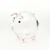 Tiết kiệm thủy tinh piggy cork cork trang trí máy tính để bàn diy con heo đất nhỏ 3