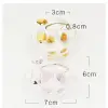 Tiết kiệm thủy tinh piggy cork cork trang trí máy tính để bàn diy con heo đất nhỏ 9