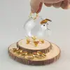 Tiết kiệm thủy tinh piggy cork cork trang trí máy tính để bàn diy con heo đất nhỏ 10