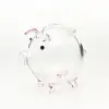 Tiết kiệm thủy tinh piggy cork cork trang trí máy tính để bàn diy con heo đất nhỏ 12