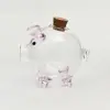 Tiết kiệm thủy tinh piggy cork cork trang trí máy tính để bàn diy con heo đất nhỏ 13
