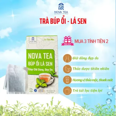 Trà Búp Ổi Lá Sen Giảm Cân, Đẹp Da - 30 Gói x 4g, Giá Tốt 99.000đ 1