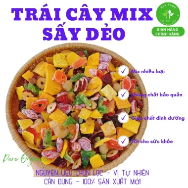 Trái Cây Mix Sấy Dẻo Đà Lạt 200gr - Đặc Sản Giá Chỉ 31k Moyfood 1