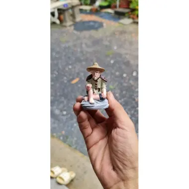 Trang trí bể cá tượng ông lão câu cá decor vườn giá rẻ chỉ 32000đ 6