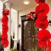 Trang Trí Tết 2.026 - Set 60 Quạt Giấy Ngọc Cầu Thang Decor Giảm Giá 75k Thay 90k