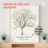 Tranh Cây Vân Tay Đám Cưới In Theo Yêu Cầu - Ký Tên Miễn Phí - Giá Rẻ 95k 1