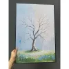 Tranh Cây Vân Tay Đám Cưới In Theo Yêu Cầu - Ký Tên Miễn Phí - Giá Rẻ 95k 4