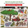 Tranh Dán Tường Con Vật Học tiếng Anh Cho Bé - Decal Sticker Dạy Học Giá Tốt 38k 4