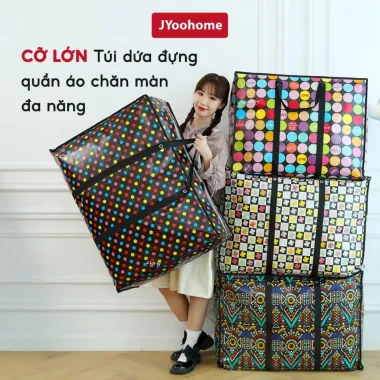 Túi Bạt Đựng Quần Áo Chăn Màn Cỡ Lớn Handobox Chống Thấm Nước, Túi Vải Dứa Đựng Đồ Dùng Chuyển Nhà 1