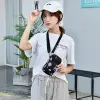 Túi đeo chéo nữ đi chơi đựng điện thoại chống nước thời trang đẹp thể thao nhỏ gọn mini màu đen cute cá tính 10