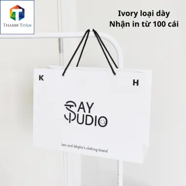 Tui Giay Cung In Theo Yeu Cau - Túi Ivorry Tráng Đẹp, Giá Chỉ 5k, Cute Đựng Quà