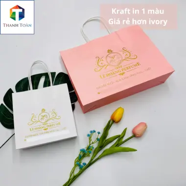 Tui Giay Cung In Theo Yeu Cau - Túi Ivorry Tráng Đẹp, Giá Chỉ 5k, Cute Đựng Quà