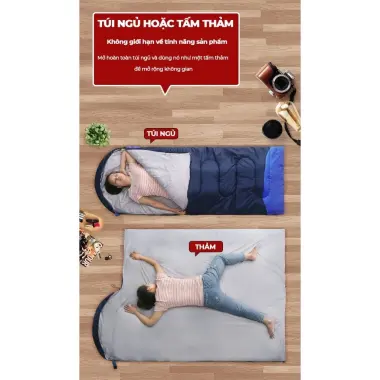 Túi Ngủ Gấp Gọn Giữ Ấm Chống Lạnh Cho Văn Phòng Du Lịch Dã Ngoại Giá Chỉ 255k 6 Túi Ngủ Gấp Gọn Giữ Ấm Chống Lạnh Cho Văn Phòng Du Lịch Dã Ngoại Giá Chỉ 255k 6